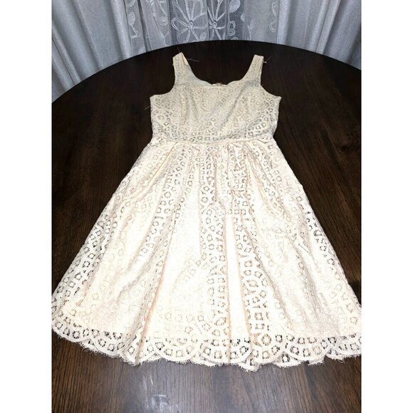 J Crew Blush Broderie Anglaise Dress, size 0 - Picture 6 of 16